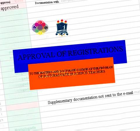 Approval of registrations for the Master's and Doctorate Courses in Science and Mathematics Teaching at PPGEC/UFRPE