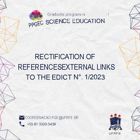 RECTIFICATION OF THE SCHEDULE REGARDING NOTICE NO. 1/2023