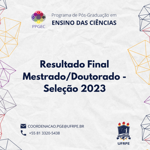 Resultado Final Mestrado/Doutorado - Seleção 2023