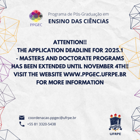 APPLICATION DEADLINE EXTENSION - STUDENT SELECTION AND ADMISSION NOTICE 2025