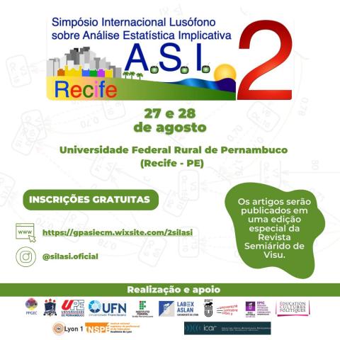 2° Simpósio Internacional Lusófono sobre Análise Estatística Implicativa (SILASI)