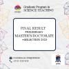 RESULTADO FINAL PRELIMINAR MAESTRÍA/DOCTORADO - SELECCIÓN 2023