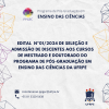 EDITAL DE SELEÇÃO E ADMISSÃO DE DISCENTES AOS CURSOS DE MESTRADO E DOUTORADO DO PPEGEC/ UFRPE